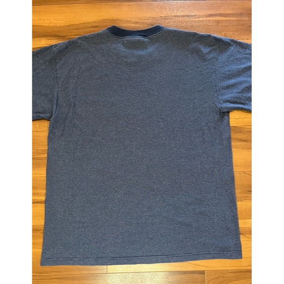 CSA Chicago Cubs Blue Striped T-Shirt Embroidered Logo MLB USA Made Mens Size XL - Picture 8 of 12